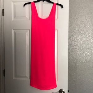 Medium boutique Neon pink shift dress